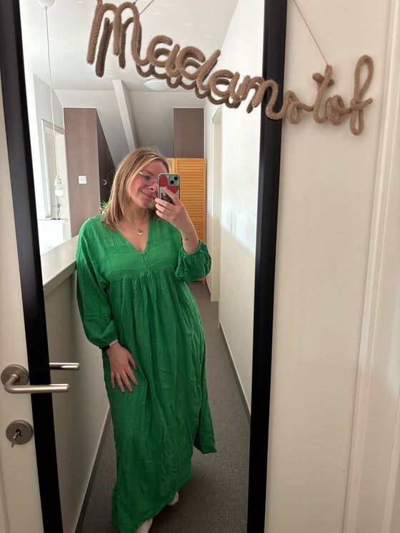 Groene zomer jurk