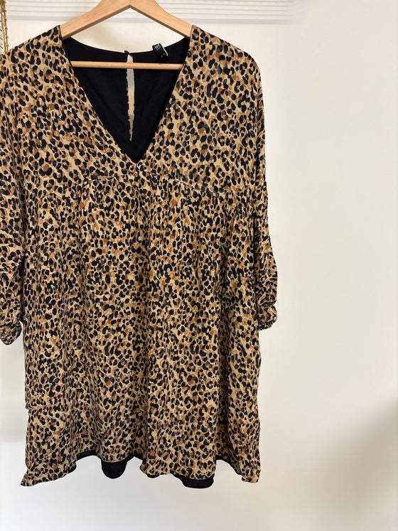 Panterprint jurk