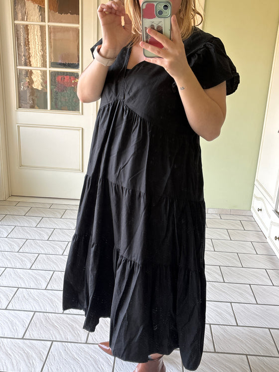 Lange zwarte jurk Vero moda curve